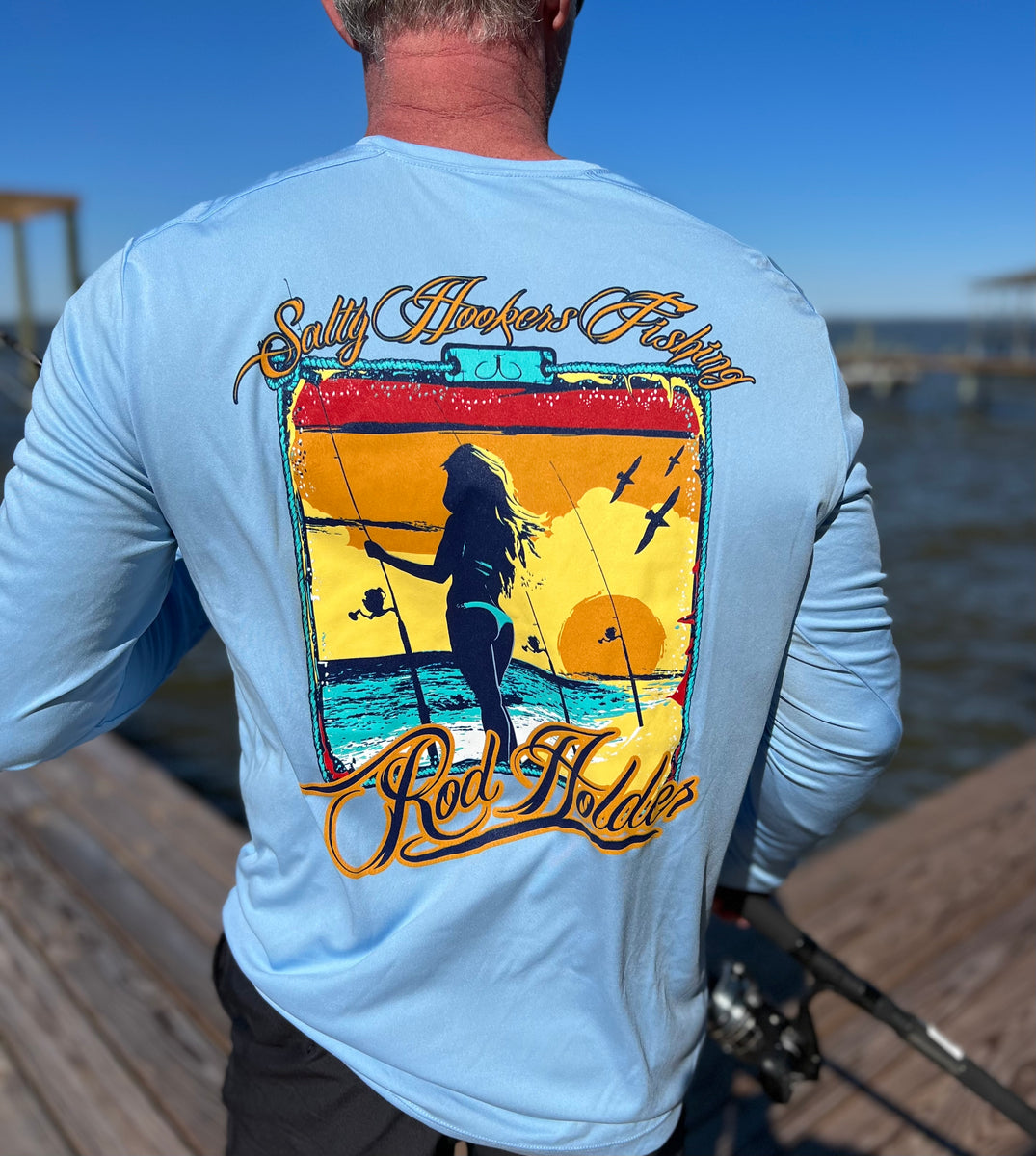 fishing shirt rod holder – SALTY HOOKERS Color:Brass/Ruby Abu Garcia Ambassadeur 5500-C3 Baitcasting reels_m Round hole straight insertion