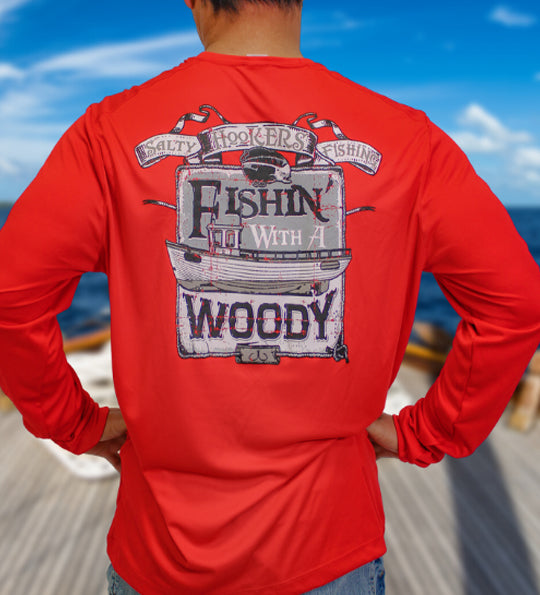 Fishing with a Woody B&W