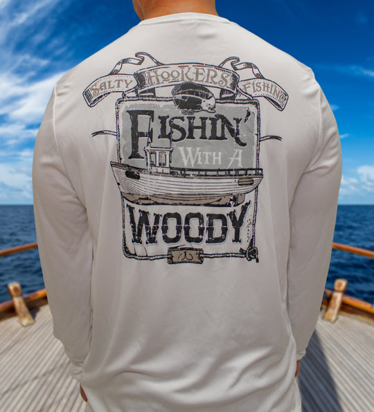 Fishing with a Woody B&W